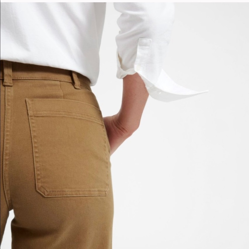 EVERLANE cropped wide life pant in orched